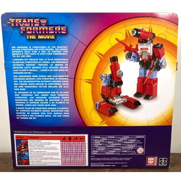 Reissue G1 Perceptor Autobot Transformers The Movie Walmart Exclusive 2023 Retro - Picture 2 of 9